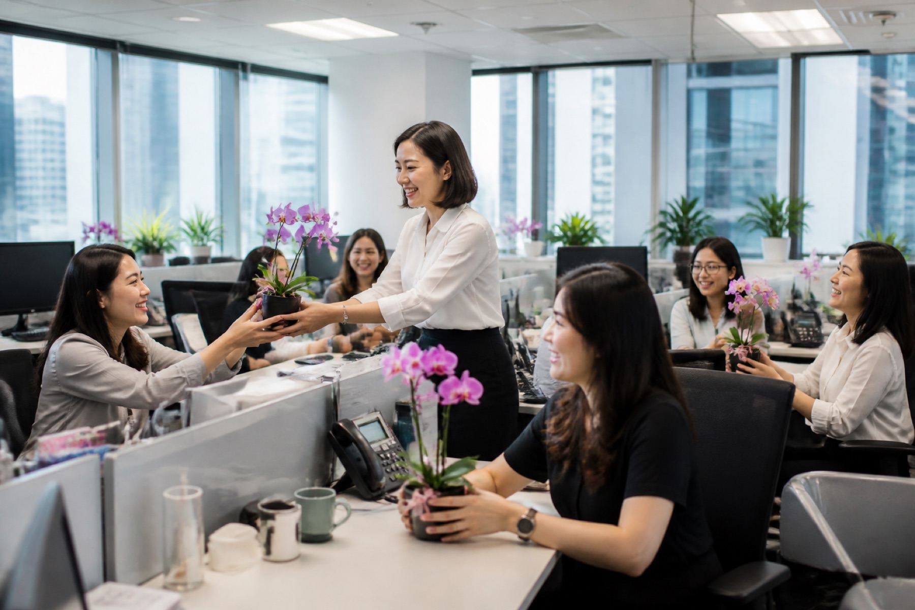 Lan hồ điệp để bàn tặng nhân viên nam — Hà Nội chuyên gia chọn lựa