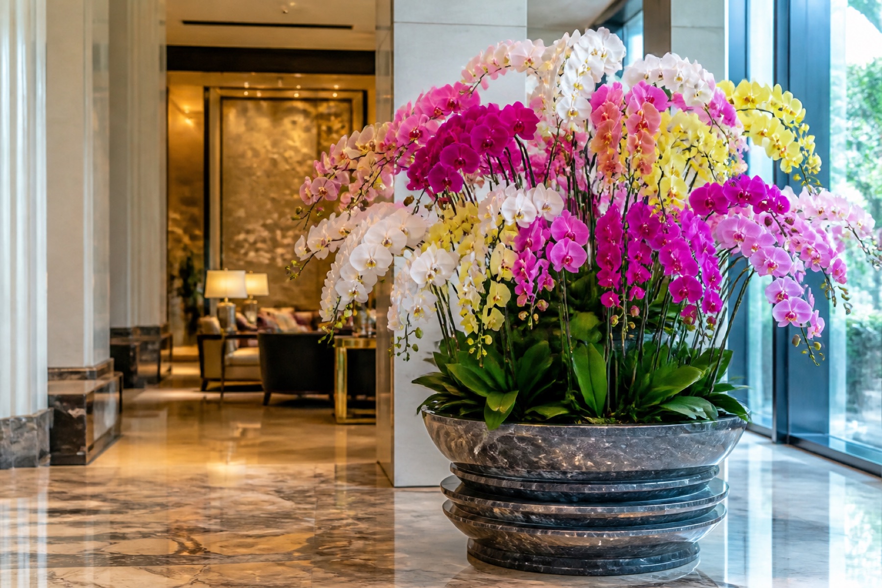 Lan Hồ Điệp VIP 24 Cành Hoa Kép Nhập Khẩu Hà Nội — Hoa Lang Thang