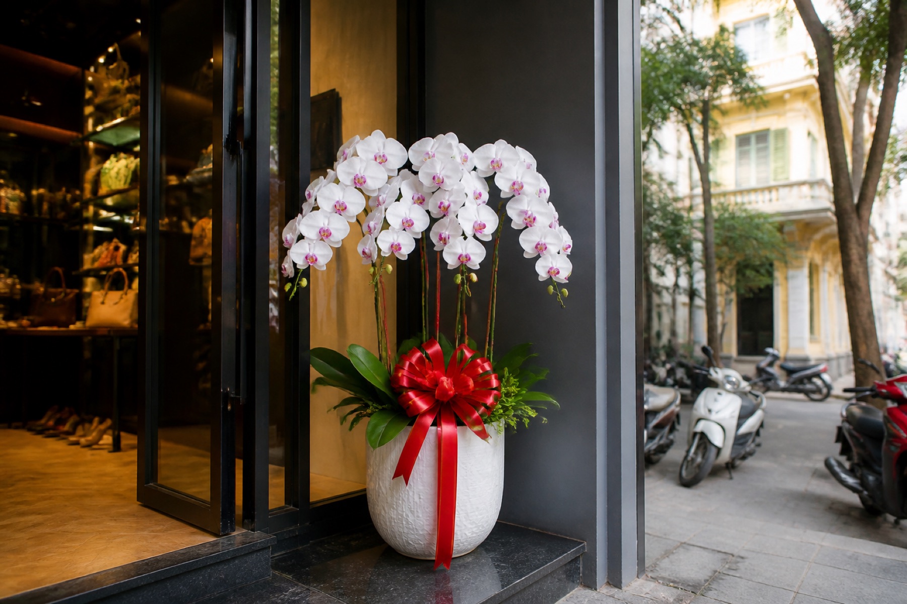 lan để bàn tặng khai trương shop