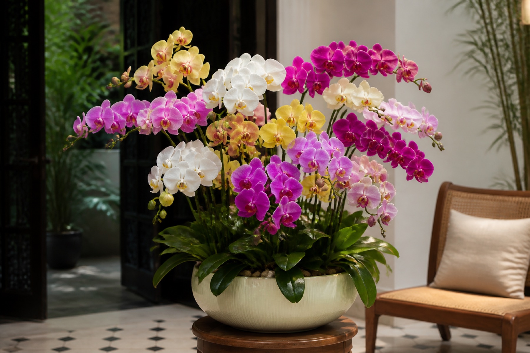 Lan hồ điệp đa sắc: ý nghĩa phong thủy & cách chọn tại Hà Nội