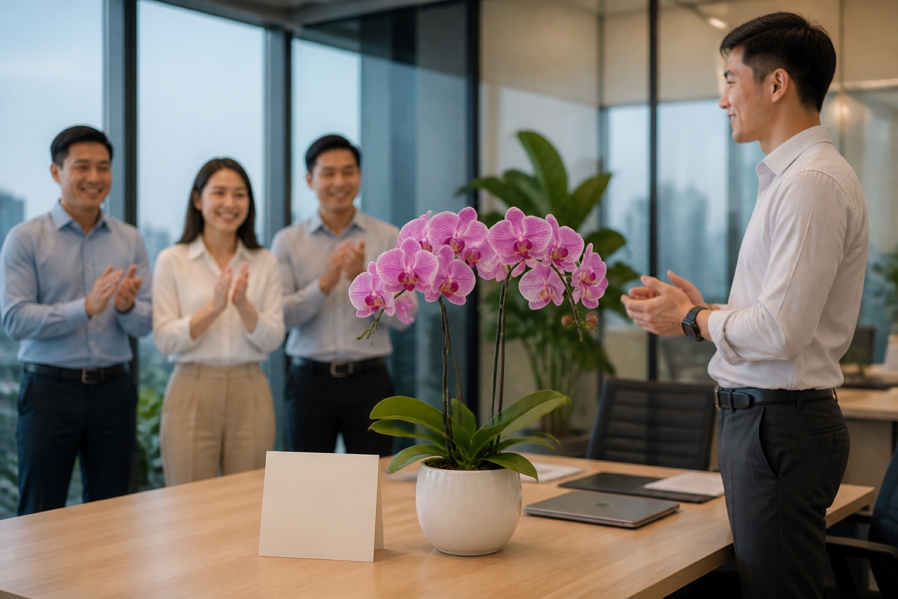 Lan Hồ Điệp 8 Cành Thăng Chức Giám Đốc Hà Nội — Giao 2h, Bảo Hành 7 Ng