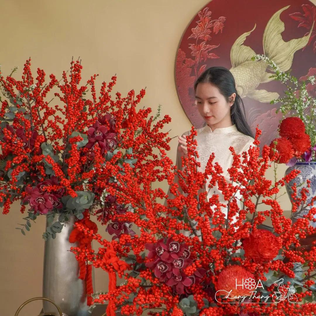 Bình hoa hồng mix cẩm tú cầu nhập khẩu - Silver Harmony - Thumbnail 6