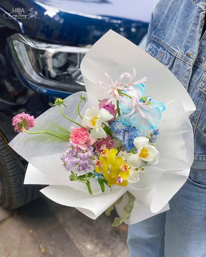 Bó hoa hồng mix cẩm tú cầu - Personality Garden