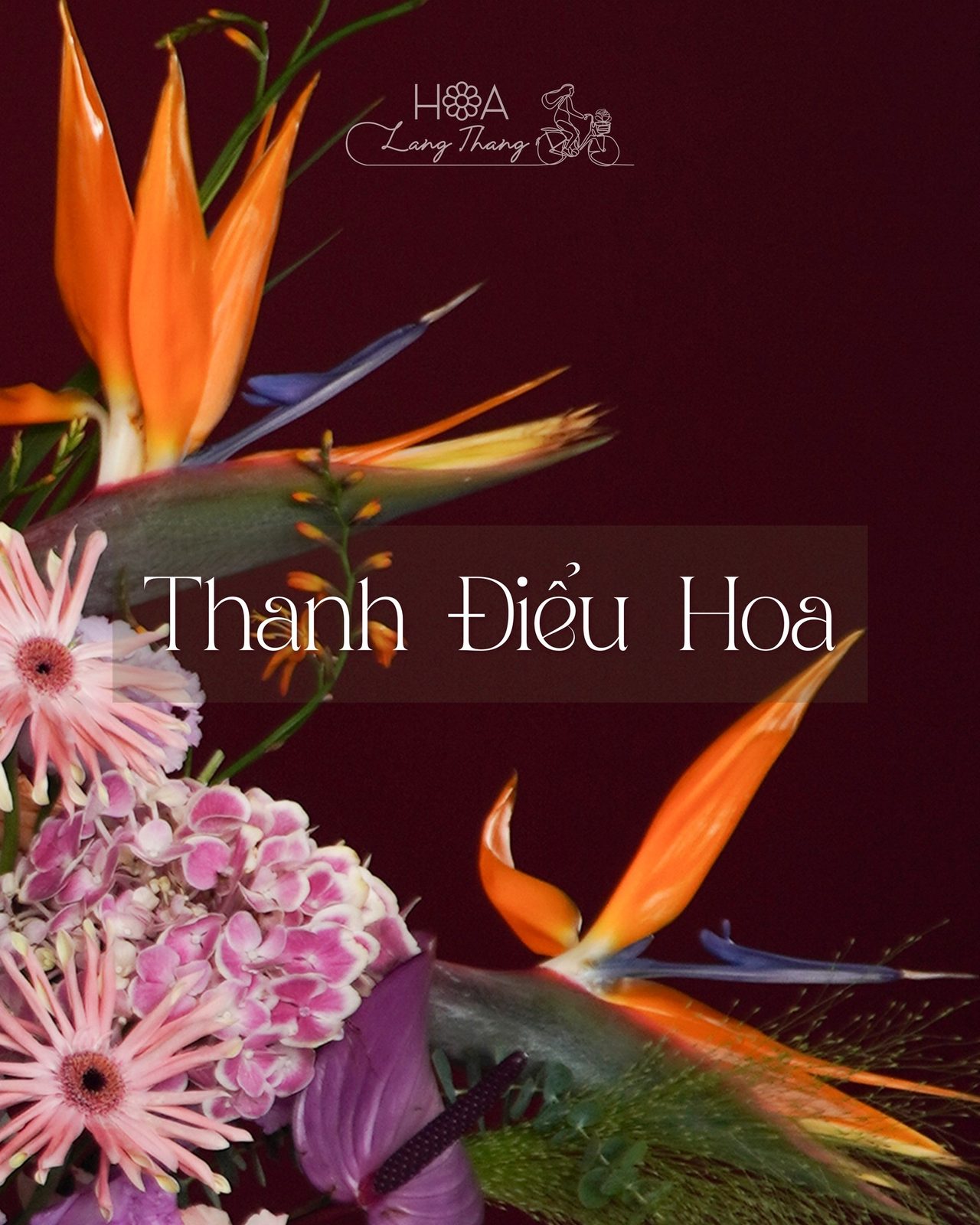Bó hoa lan hồ điệp cam mix - Tropical Harmony — góc khác