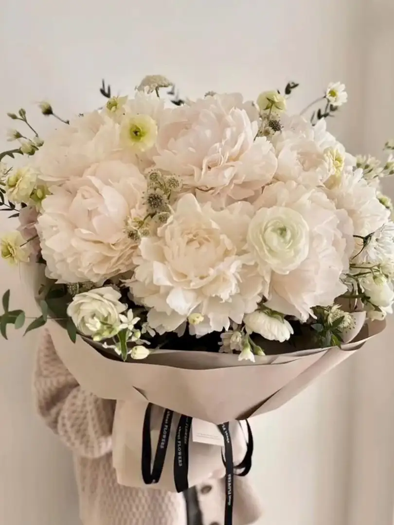 Peony trắng 20 bông