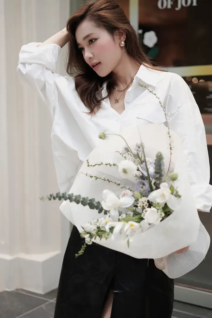 Lẵng hoa tulip mix Hà Lan gỗ gardening - Diem Vy Elegance - Thumbnail 5