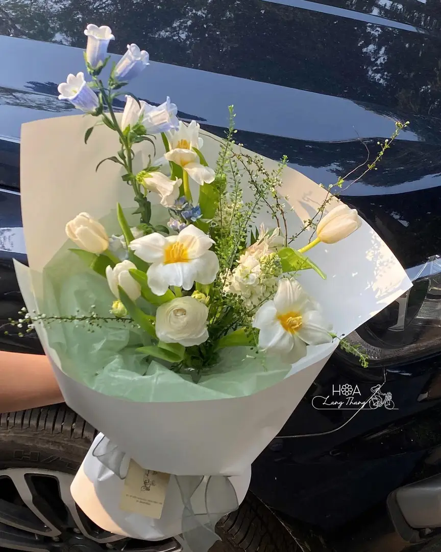 Bó hoa tulip Hà Lan mix - Dutch Elegance — góc khác