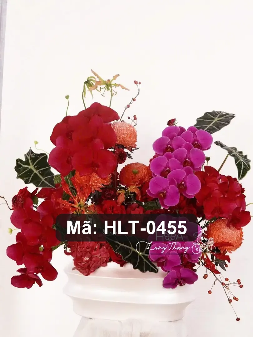 Bình hoa lan hồ điệp mix trang trí - Orchid Elegance - Thumbnail 4
