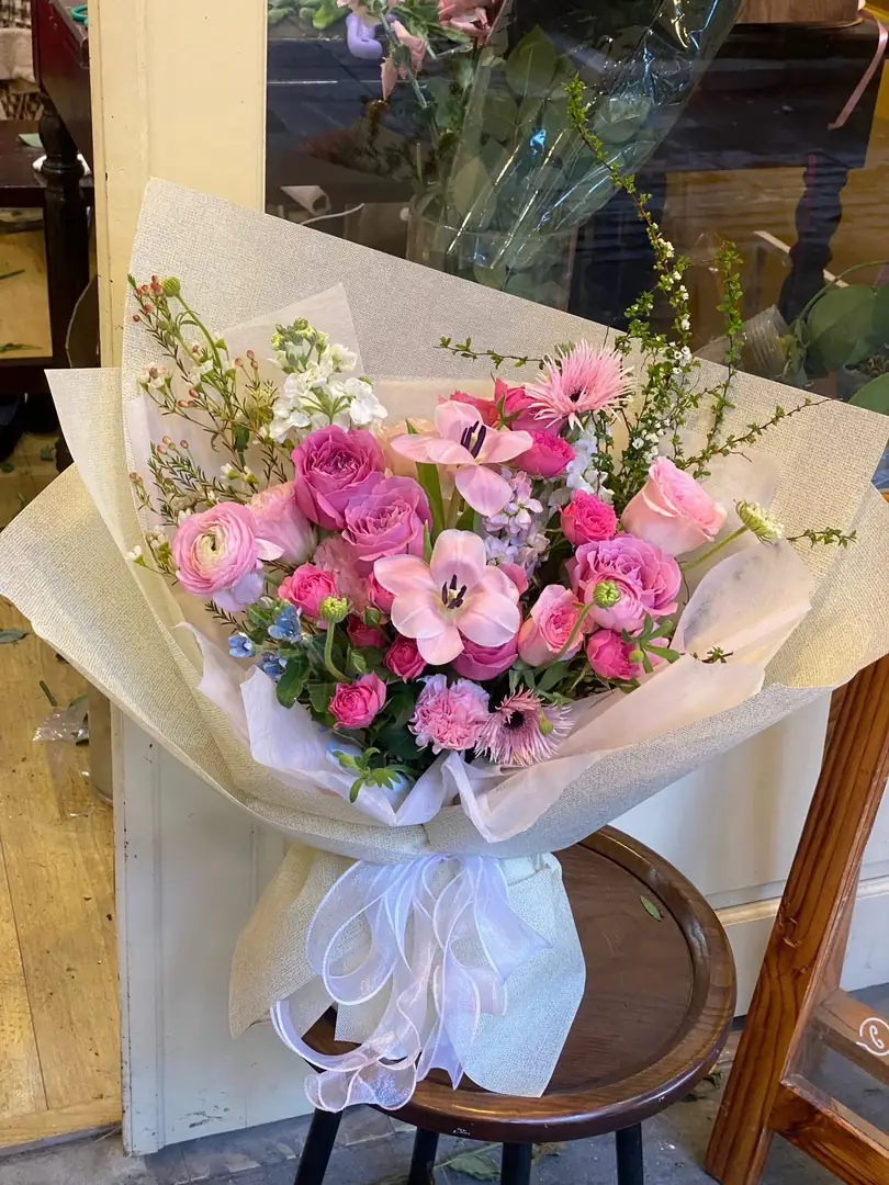 Bó mao lương hồng mix tulip