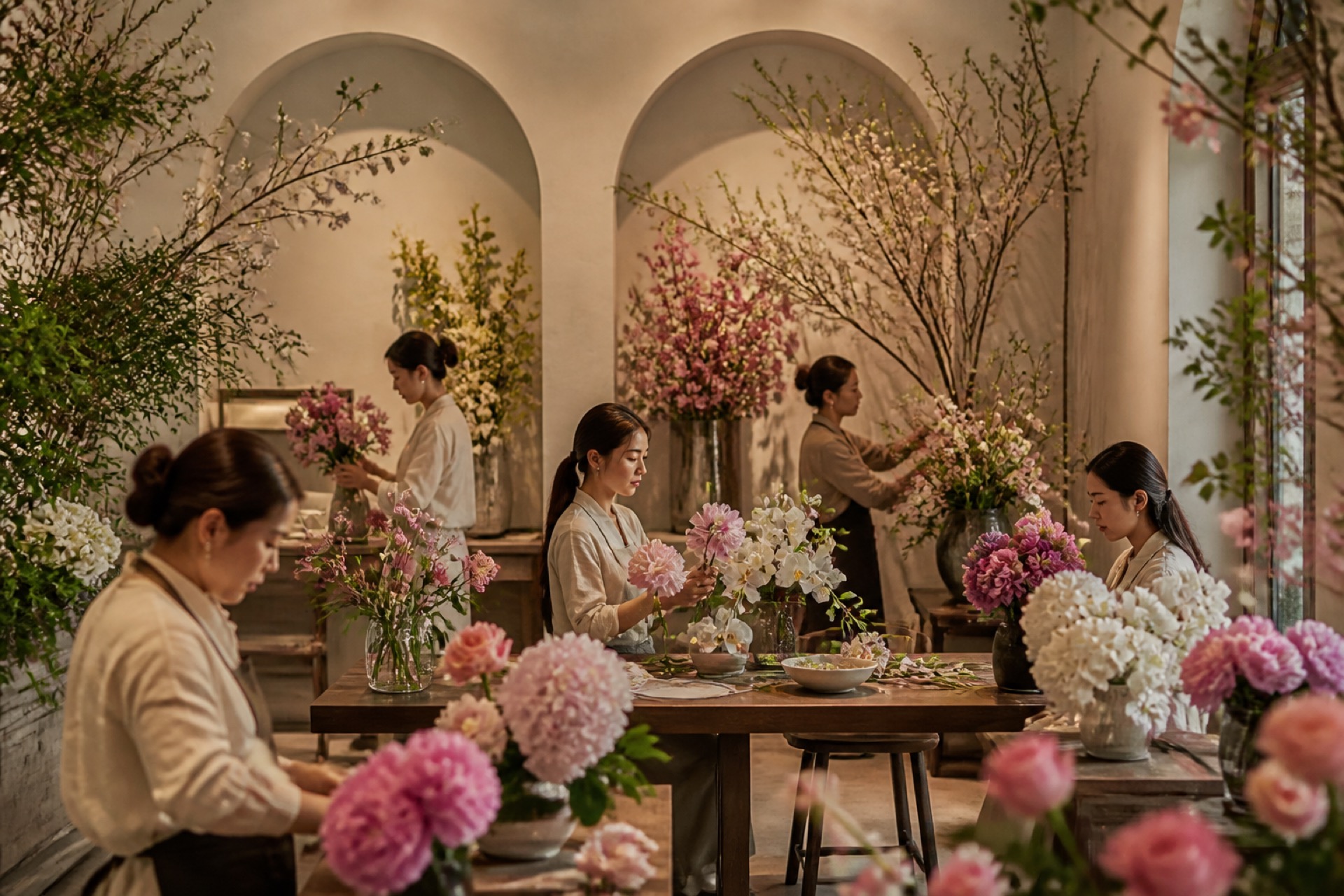 Workshop Cắm Hoa Cho Cặp Đôi Hẹn Hò Hà Nội – Hoa Lang Thang - Hoa Lang Thang